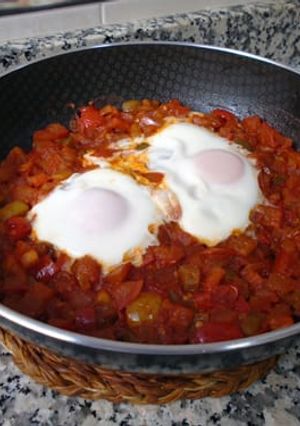 Una foto de Shakshuka