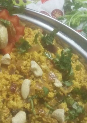 A picture of Shahi paneer burji.