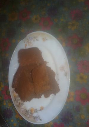 صورة لوصفة كيكة عادية بالكاكاو