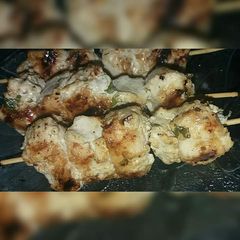 A picture of Chicken Malai Boti.