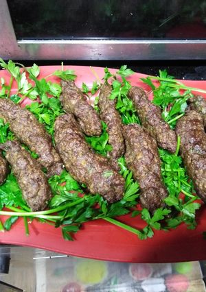 A picture of Kofta El Haty (Egyptian Kofta) Baked in the Oven.