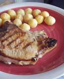 Chuleta de cerdo a la Mostaza