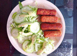 Una foto de Croquetas de papa y atún