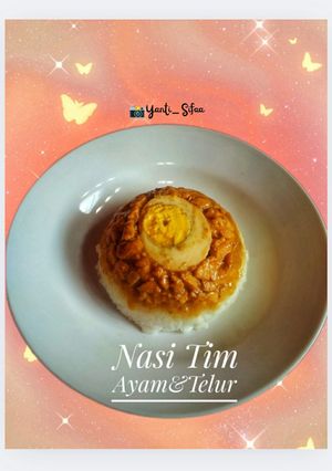 Foto resep Nasi Tim Ayam & Telur