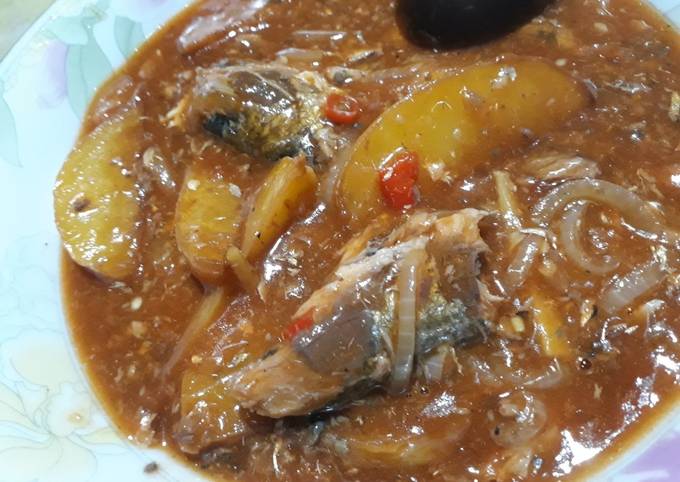 Resipi Tumis Sardin Kentang Goreng Oleh Mikayla Cookpad