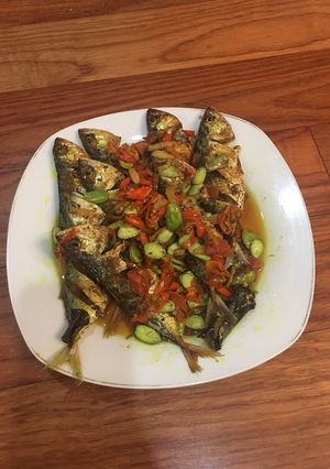 Foto resep Kembung goreng tumis pete