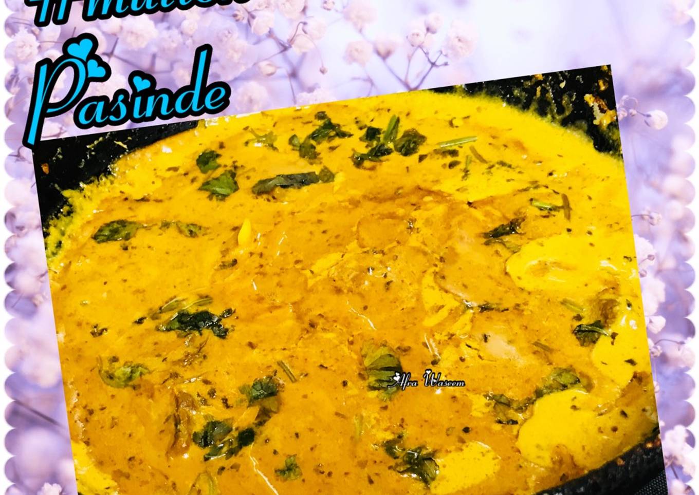 Mutton pasanda gravy