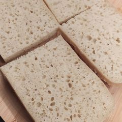 A picture of Ciabatta type 'no-knead' bread.