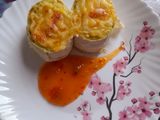 Білкові рулетики з курки та сиру
