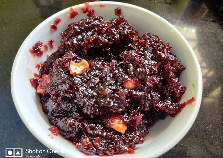 Simple Way to Prepare Quick Beet root halwa