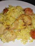 Paella de pollo y longaniza