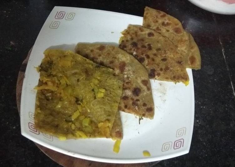 Steps to Prepare Quick Stuffed Parathas from Cabbage Potato Sabji