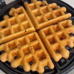 A picture of Protein Pumpkin Spice Waffles.