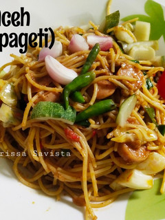 Foto resep Mie Aceh (spaghetti version)