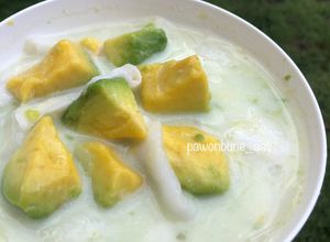 Foto resep Es Teler Susu Sederhana (alpukat & kelapa muda)