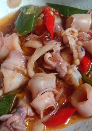 Foto resep Cumi Oseng cabai hijau
