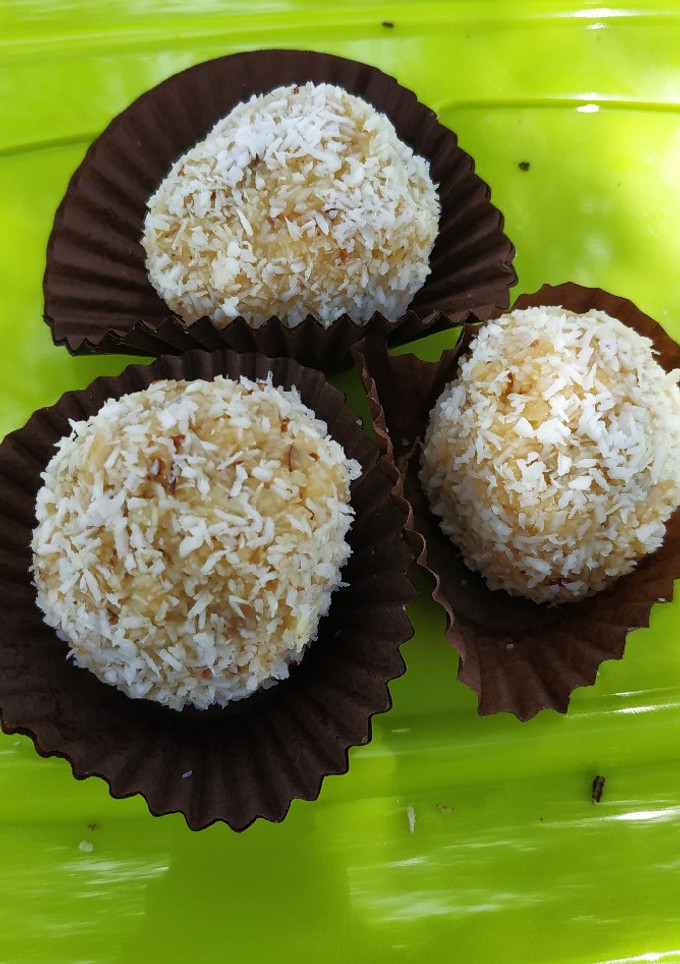 Una foto de Bolas de frutos secos y crema de cacahuete