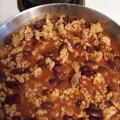 A picture of Easiest Chili Ever using ground chicken.