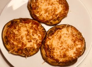 Foto principal de Mini-Pizza de Berenjena 🍆 al horno 🍕