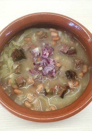 Káposztás paszulyleves recept fotója