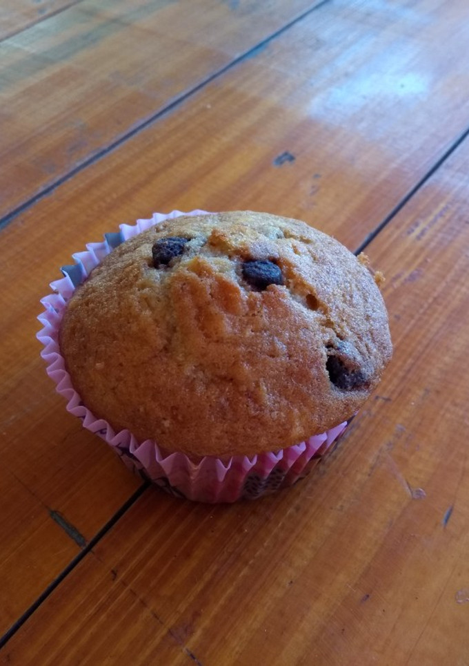 Una foto de Muffins de banana y chips de chocolate
