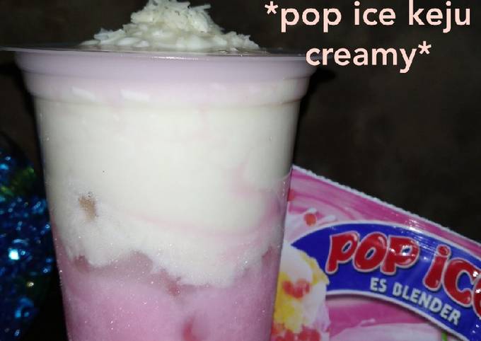 Resep pop ice keju creamy Anti Gagal