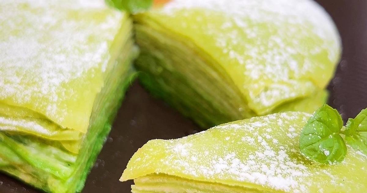 109 resep mille crepes green tea enak dan mudah Cookpad