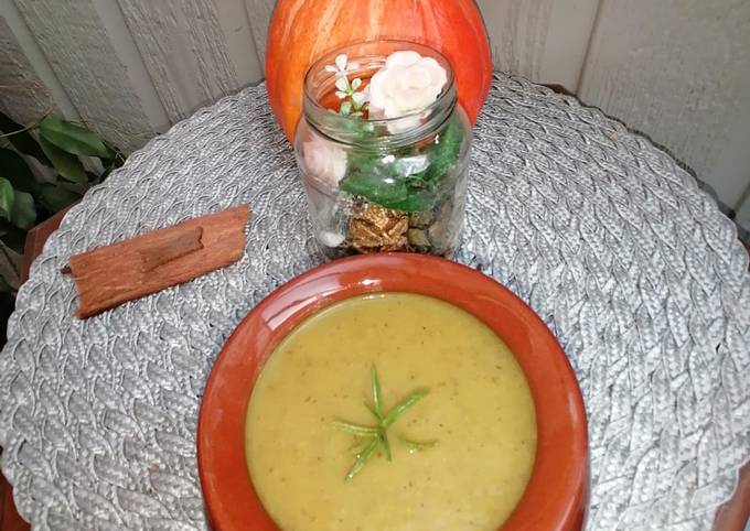 Velouté de champignons aux curcuma et curry