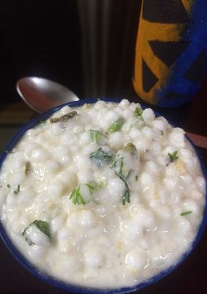 A picture of Curd sabudana.
