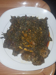 A picture of Delish Afang Soup.