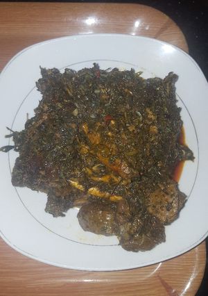A picture of Delish Afang Soup.