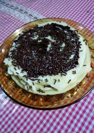 Foto resep Pancake coklat #kamismanis#CookpadCommunity