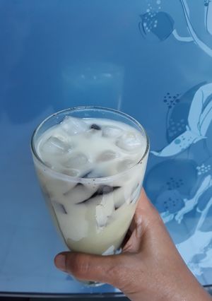 Foto resep Es Greentea Cincau