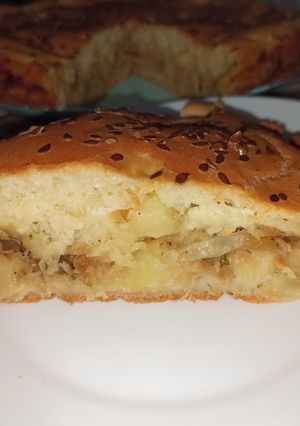 Фото Пирог с капустой и картошкой👍.