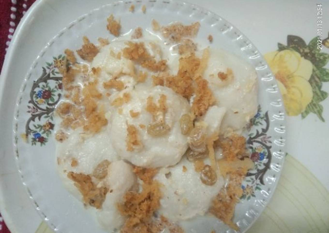 Coconut Jaggery Stuffed Rice Dumplings