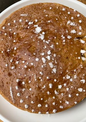 A picture of Mango cake with lemon flavour.