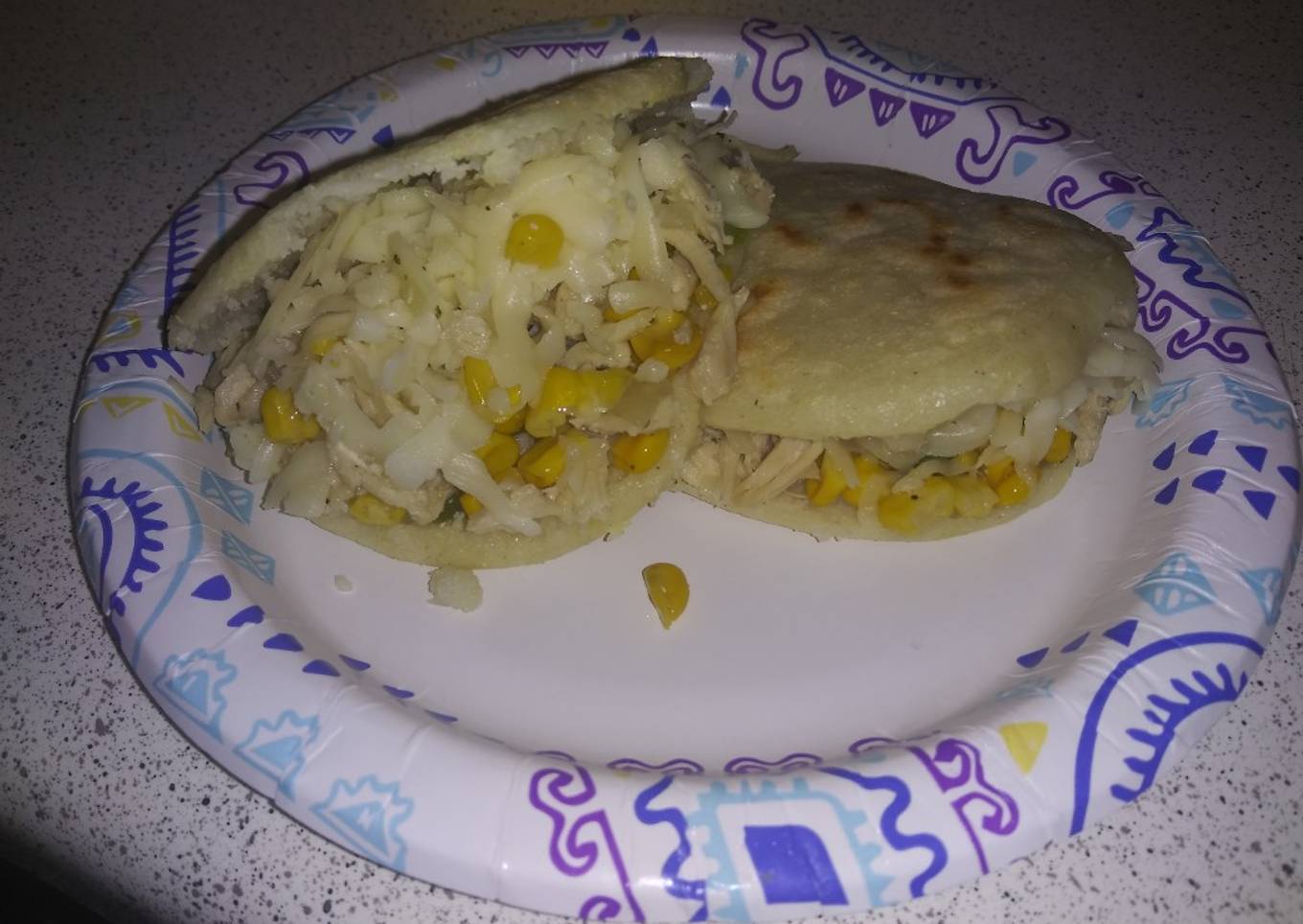 Arepas de pollo a mi estilo