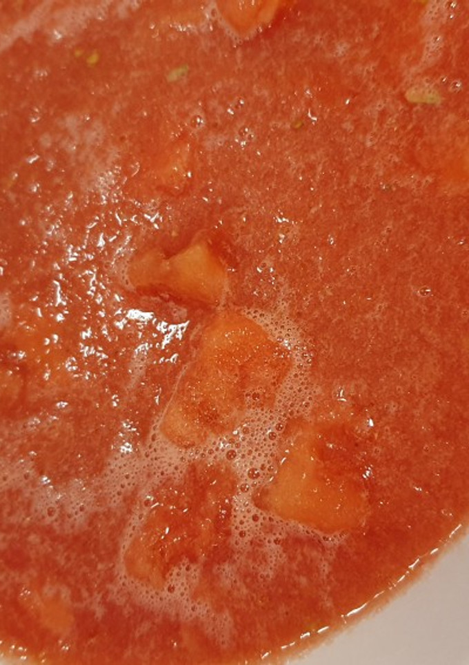 Una foto de Gazpacho de sandía
