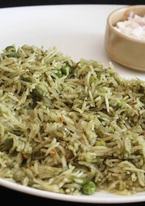 கிரீன் புலாவு செய்முறை முக்கிய புகைப்படம்