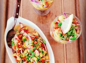 Una foto de Ceviche de mango