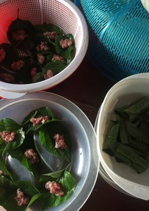 Hình của món Bò Cuốn Lá Lốt.