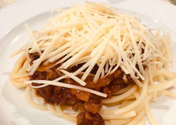 Resep Spagheti bolognesse favorit dikan Anti Gagal