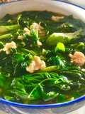 Canh rau tập tàng nấu tép