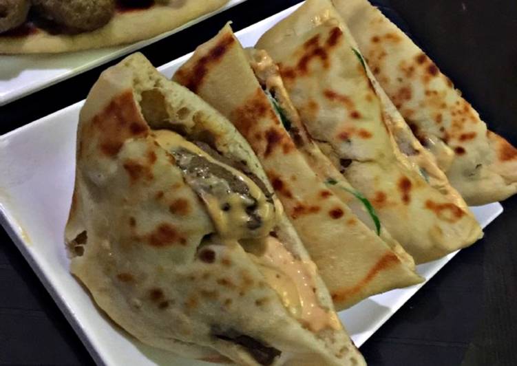 Beef kebab Pita pockets