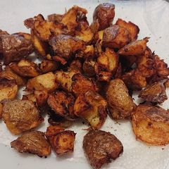 Fried Crumbled Potatoes A picture of Fried Crumbled Potatoes.