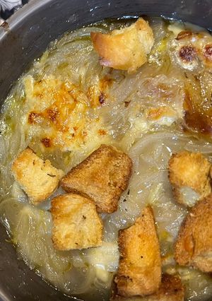 Una foto de Sopa de cebolla