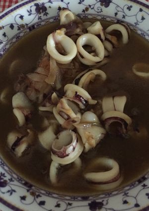 Foto resep Cumi basah saus tiram