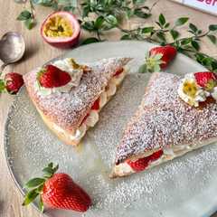 Triangle feuilleté à la fraise et à la passion-レシピのメイン写真