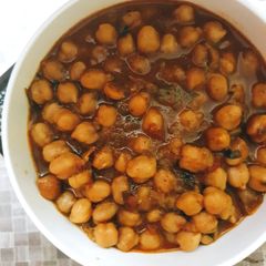 A picture of Restaurant style choley.