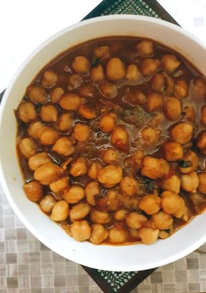 A picture of Restaurant style choley.